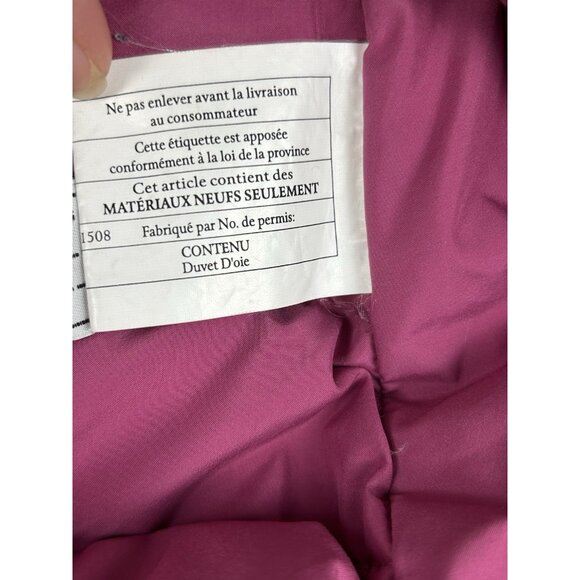 Patagonia Girls XL 14  Hi-Loft Down Sweater Hoody Hooded Puffer Jacket Pink - Picture 8 of 16